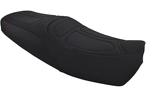 MOTO DISCOVERY Pokrowiec na siedzenie pasujący do Suzuki GSX 1400 2001-2008 czarny z czarnymi szwami