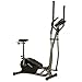 Produktbild aktivshop Crosstrainer Ergometer 2in1 mit Sitz Ellipsentrainer mit Handpulsmessung Komfortsattel LCD Trainingscomputer 7 kg Schwungmasse Schwarz