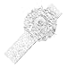 SWT Infants Toddlers Baby Girls Lace Headband wiht Flower for Age 0~5 --- White