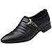 Produktbild Quaan Herbst Winter Herren Modern Klassisch Britisch Leder Schuhe Mode Mann Spitz Zehe Formal Hochzeit Persönlichkeit Weich gemütlich stärken Freizeit Bankett Büro Atmungsaktiv Solide