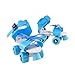 Produktbild VORCOOL Kinder Vier Räder Rollschuhe Einstellbare Geschwindigkeit Quad Roller Skates Schuhe Größe 25-32 (blau)