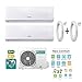 Produktbild Hisense Klimagerät Dual New Comfort Inverter Monosplit Gas R32 2AMW42U4RRA 9000 + 12000 BTU (DJ25VE00G + DJ35VE00G) + Paar Kupferrohre 1/4" + 3/8" 4 Metri (4+4)