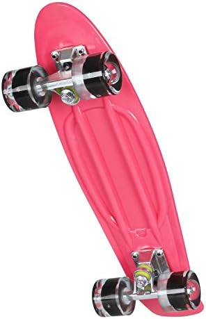 Vainsong Cruiser Style Skateboard Outdoors Fun Complete Deck Mini Plastic LED Flashing Light Skateboard