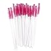 Webla 50 pcs Disposable Eyelash Brush Mascara Wand Applicator for Eyelash Extension Micro Brushes Individual Applicators (Black)