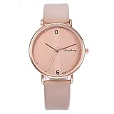 Armbanduhren Mode-Accessoires, Frauen M?nner Arabische Zahlen Quarz Analog Runden Zifferblatt Partei Armbanduhr - Khaki Damen