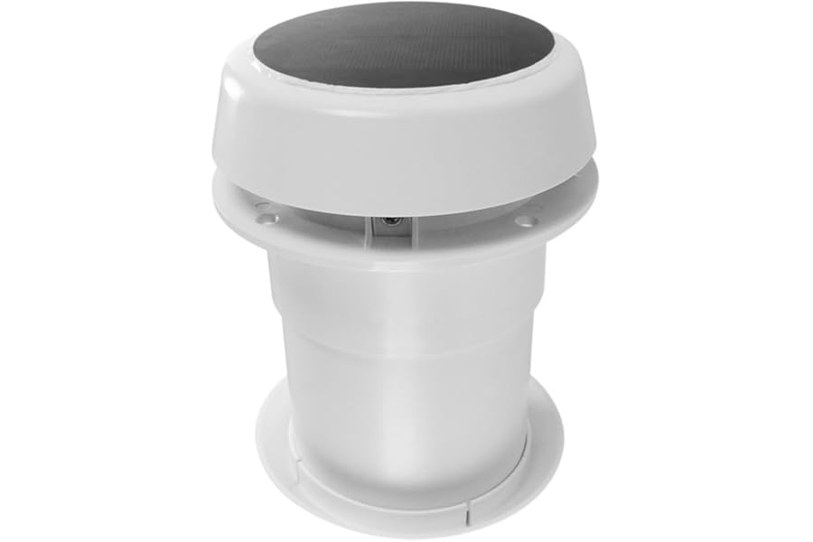 12V Roof Exhaust Fan, Mushroom Vent Fan Head for Trailers Caravans RVs, Rotating Ventilation Fan for Motorhomes Campers