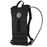 Army Patrol Hydration Backpack Water Bladder MOLLE Webbing Airsoft Hiking Black