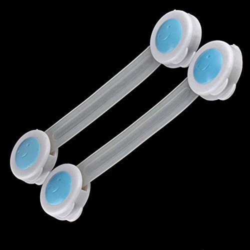 MaddoxStore 1 Pc 2 Cupboard Fridge Drawers Baby Child Safe Lock Band #3