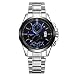 Produktbild Leey Uhren für Herren Damen Mode Klassisch Analog Quartz Armbanduhr Casual Elegant Business Britischer Artart Armbanduhren Edelstahl Wertvolle Uhr (Schwarz)