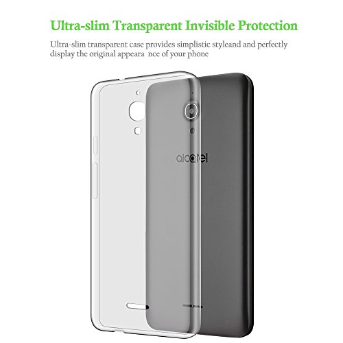 Funda para Alcatel Pixi 4 6 0  4G  Olycism Ultra-delgado Transparente  Ajuste Perfecto  Shock Absorci  n  Anti Ara  azos  Flexible TPU Silicona Case Protecci  n Estuche Cover Transparent Blanco 
