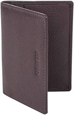 DentsMens Pebble Grain RFID Blocking Credit Card Holder - Chocolate
