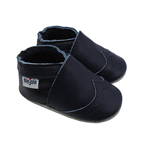 Mejale Weiche Sohle Leder Babyschuhe Lauflernschuhe Krabbelschuhe Kleinkind Kinderschuhe Hausschuhe - 3
