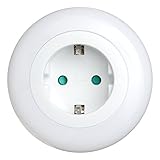 i-SOTA LED Nachtlicht | Steckdosenlicht als Zwischenstecker inkl. Sicherung für Kinder | Farbwechsel – Weiß, Blau, Grün – über Touch-Schalter | Orientierungslicht | Nachtlampe | mit Helligkeits- / Dämmerungs-Sensor | stromsparend - 3