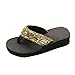 Produktbild VECDY Schuhe Damen, Frauen Sommer Pailletten Rutschfeste Sandalen Slipper Indoor Outdoor Flip-Flops Elegant Flache Schuhe Hausschuhe