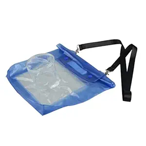 LIOOBO DSLR SLR Camera Univeral Waterproof Underwater Housing Case Pouch Bag for Canon Nikon(27 x 22 x 19cm/Blue)