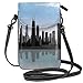 Produktbild Women Small Cell Phone Purse Crossbody,Day Time Illinois Missisippi River Clouds Coastal Town Urban Design