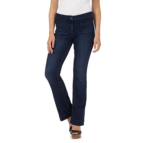 Red Herring Womens Dark Blue 'Amber' Flared Jeans 12