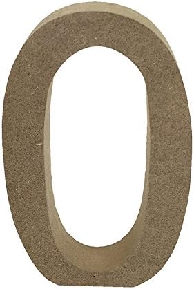 Simply Creative Smooth Wooden Blank MDF Shape - Number 0