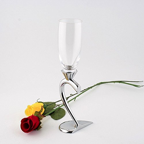 1 Set (2-teilig) Kreative Sektgläser/hochwertige Weingläser/Gläser mit Fuß/ herzförmig Liebespaar Hochzeit 2er Set Gläser - 4