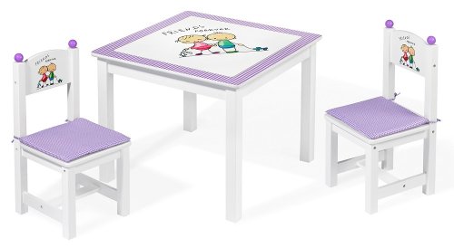 wooden table and 2 chairs "Friends forever" 5850