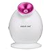KINGDOMCARES Nano Ionic Hot Mist Facial Steamer Clear Blackheads Thermal Steamer Acne Fat Granule Warm Mist Moisturizing Cleansing Pores Personal Skin Care Sauna SPA Facial Atomizer Hydration Face Sprayer Rose