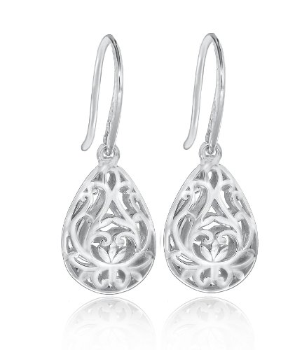 Tuscany Silver Damen-Ohrhnger rhodiniert 925 Sterling Silber