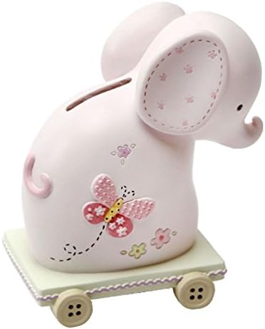Boxed BABY PINK ELEPHANT Money Bank Box - New Baby Girl