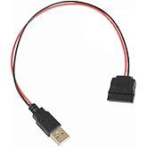 Aukson P52 męski adapter USB do SATA 15-pinowy kabel zasilający USB do SATA Adapter do dysku twardego kompatybilny z serią AT