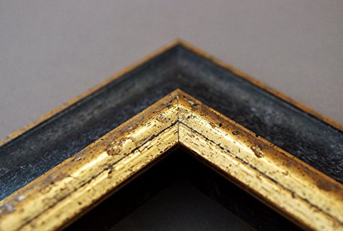 Spiegel Wandspiegel Badspiegel Flurspiegel Garderobenspiegel – Über 200 Größen – Acta Schwarz – Gold 6,7 – Außenmaß des Spiegels 50 x 110 – Wunschmaße auf Anfrage – Antik, Barock - 5