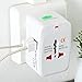E-GLOBAL SHOP Universal Adaptor Worldwide Travel Adapter With Built In Dual Usb Charger Ports All-In-One Chargers 100-240V Surge/Spike Protected Electrical Plug RS.585.00