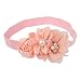 Baby Girl Flower Headband Hair Band Photography Headwear (Peach)