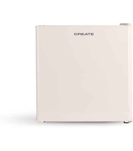 Upstreman Mini Réfrigérateur 46L, Mini Frigo avec Congélateur, Thermostat Réglable, Économie d'Énergie, Silencieux, Porte Réversible, Idéal Chambre, Bureau, Dortoir, Hôtel, Blanc-FR17
