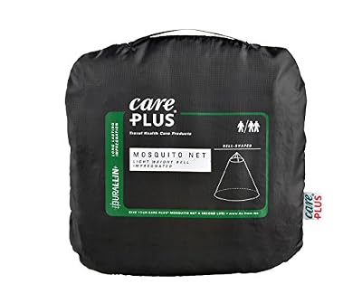 Care Plus Moustiquaire Imprégnée Ultralégère, 1 ou 2 Personnes, Voyage et Camping, Imprégnation Longue Durée, Bell, Blanche