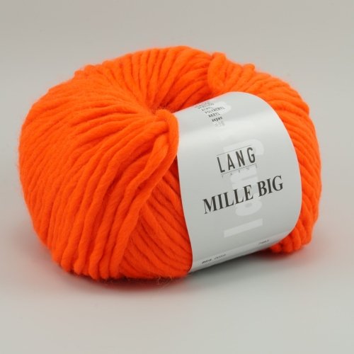 100 g Mille Big Fb. 59 Orange Lang Yarns * 100 m/100 g * Wolle Strickgarn Häkelgarn * neu H/W 2013