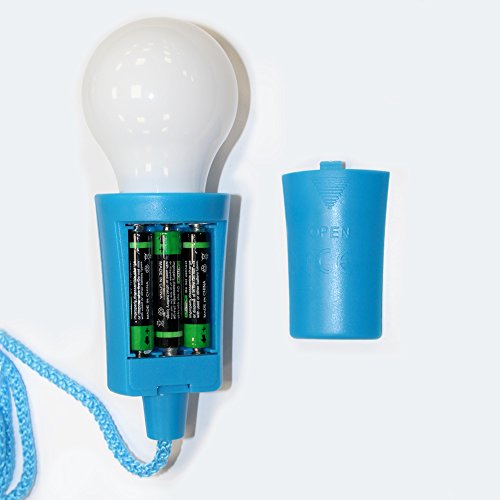 LED Glühbirne mit Akkus für Aufhängen funktioniert A (Batterien im Lieferumfang enthalten) - 3