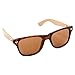 Produktbild ECENCE Bambus Holz Sonnenbrille Wayfarer Damen Herren Unisex Aviator Nerdbrille Fashion braun 23020107