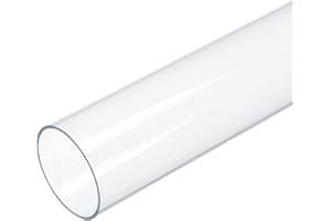 OLYCRAFT Tube Rond Acrylique Transparent 305x55mm Rigide Acrylique Tube Clair Tube Rond Creux Barre Ronde Tige pour DIY Artisanat Lampes Aquarium Fish Tank Architectural Modélisme Making