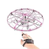 Control de gestos: abra el interruptor, lance el dron al aire, realizará la detección de vuelo. Incline el reloj con los movimientos de sus manos, permitiendo el control simultáneo del avión no tripulado, hágalo avanzar o retroceder, subiendo o bajando y girando.