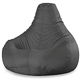 Bean Bag Bazaar Designer Recliner Gaming Bean Bag SLATE GREY - Indoor & Outdoor Beanbag Chair (Water Resistant)