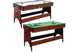 Air League 2 in 1 Air Hockey & Pool Combo Table in Mahogany