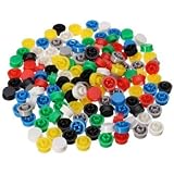 Generic 140Pcs 7 Round Mixed Color Tactile Button Caps Kit For 12X12X7.3Mm Tact Switch