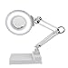Produktbild WAOBE LED-Tischlupen-Tischlampe 220V mit einem Vergrößerungsglas, zum des älteren elektronischen Wartungstests zu lesen 10x 20mal Schreibtisch-Tabellen-Beleuchtungs-Vergrößerungsglas