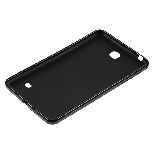 PhoneNatic Case für Samsung Galaxy Tab 4 7.0 Hülle Silikon schwarz X-Style Cover Galaxy Tab 4 7.0 Tasche + 2 Schutzfolien - 4