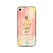 Produktbild LaiXin Handyhülle Tasche für iphone7/7s(4.7zoll) Aquarell design TPU Schöne Backcover silicone Plastik Kratzfeste Anti Finger Ultradünnen Weich Bumper Schale-pink love never gives up