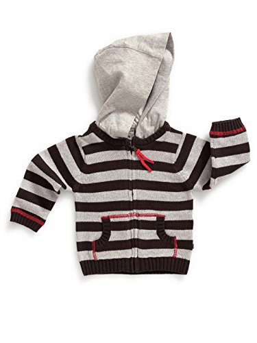 Jacky boy's hooded knit jacket Cars grey/brown 12 months (80 cm) 292433