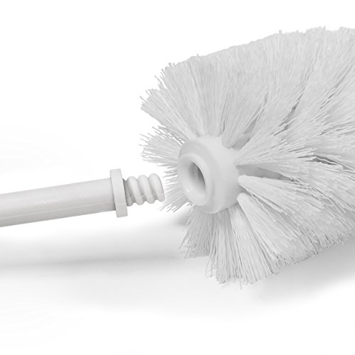 Relaxdays 10019178 WC-Garnitur Bambus und Toilettenpapierhalter, Bürstenhalter inklusive Toilettenbürste aus Kunststoff mit hygienischem Auffangbehälter rostfreier Edelstahl, natur - 6