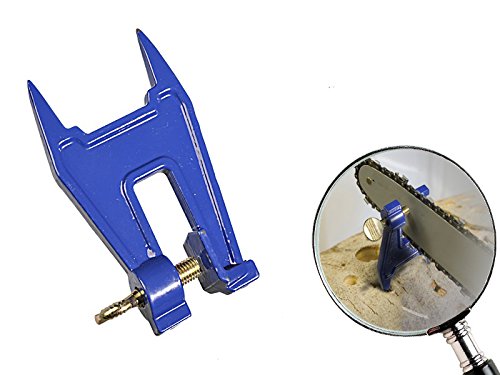 Kettensägen Schraubstock 16 mm mit 2 Dornen aus Gussstahl