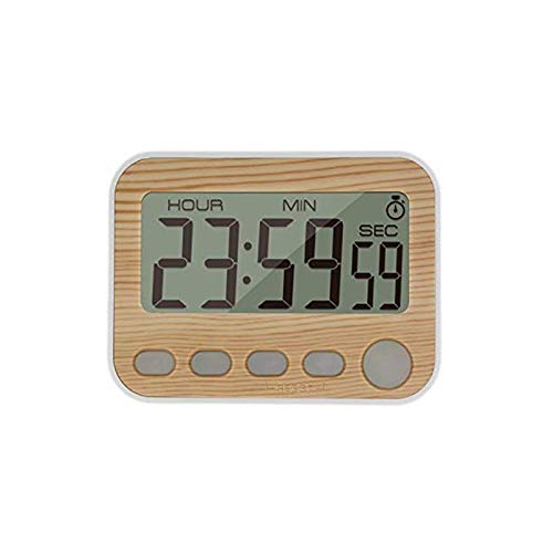 Jayron - Reloj despertador digital con temporizador de cocina Burlywood