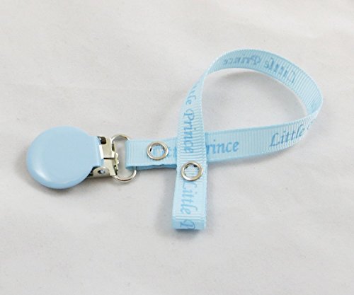 Boys pacifier soother dummy holder clip (little prince)}