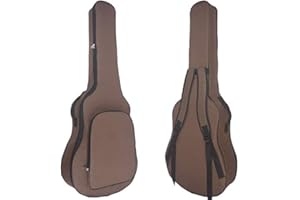 Bprtcra 40 41 Zoll Akustikgitarrentasche, Wasserdichte Gitarrentasche 6Mm Polsterung mit Rückenbügelschlaufe Große Tasche Schulter Verdickte Gitarrentasche (Type B)